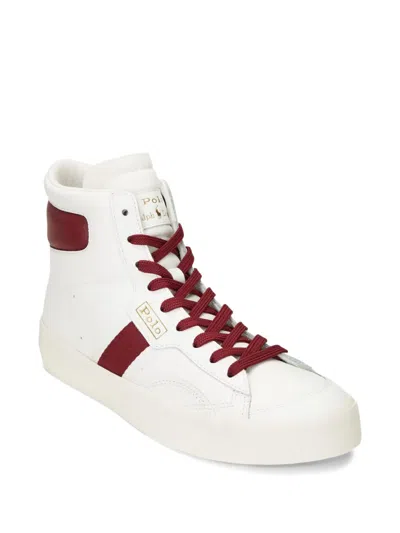 Polo Ralph Lauren Court Vulc Mid Leather Sneakers