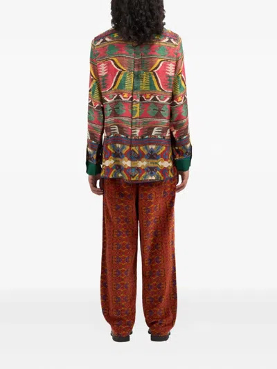 Pierre-louis Mascia Patterned Long-sleeved Shirt In Multi