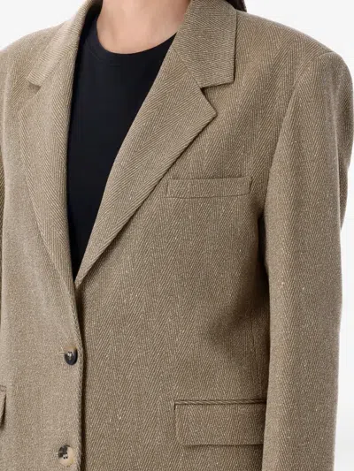 Golden Goose Herringbone Blazer In Gray