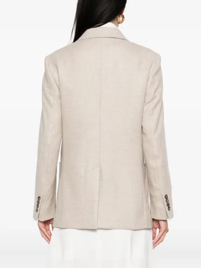 Max Mara Single-breasted Blazer In White