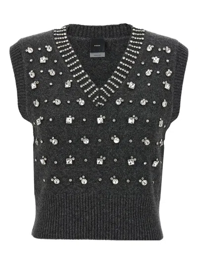 Pinko 'ponziane' Vest In Black