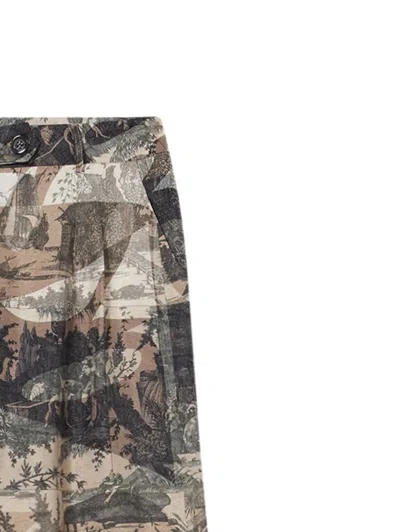 Pierre-louis Mascia Cialda Silk Printed Trousers In Multi