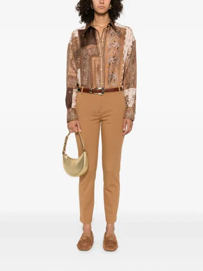 Pinko `bello` Pants In Brown