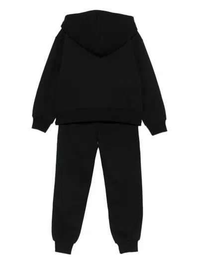 Moschino Teddy-print Tracksuit Set In Black