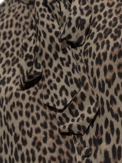 Zadig & Voltaire Leopard-print Tie-neck Blouse