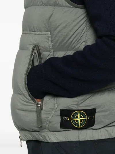 Stone Island Suit Vest  Men Color Grey In Burgundy