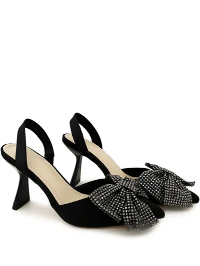 Twenty Four Haitch Bow-embellished Slingback Pumps