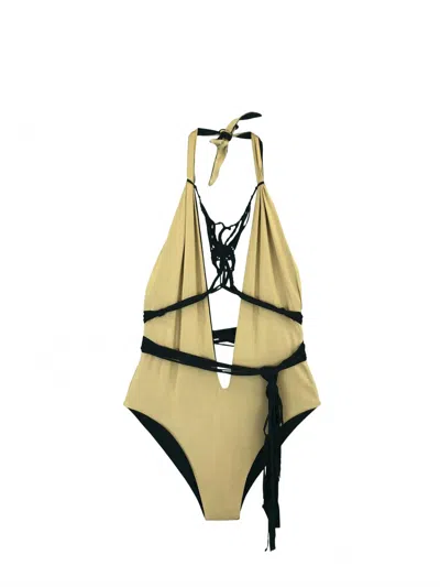 Charmosa Bia One Piece In Gold / Black