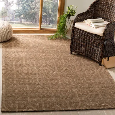 Safavieh Cape Cod Hand Made Area Rug, Camel Transitional Style Non-shedding In Brown
