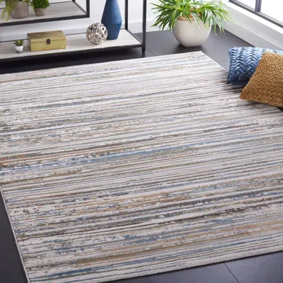 Safavieh Bel Air Machine Made Area Rug, Beige / Grey Contemporary Style Easy Care