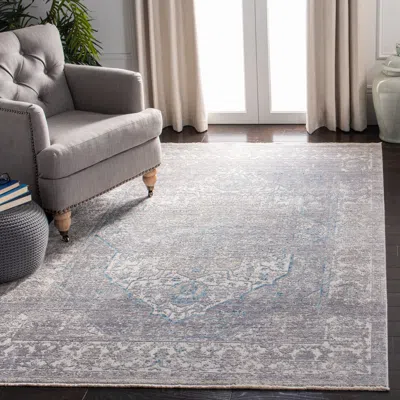 Safavieh Dream Machine Made Area Rug, Grey / Blue Traditional Style Easy Care In Gray