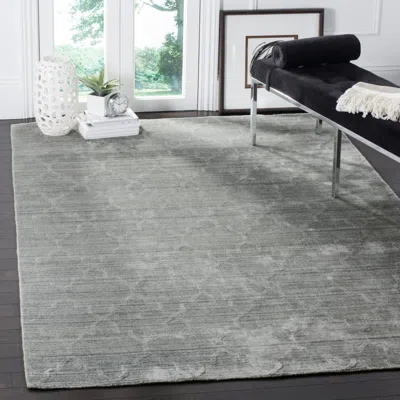 Safavieh Elements Hand Made Area Rug, Grey Transitional Style Non Shedding In Gray