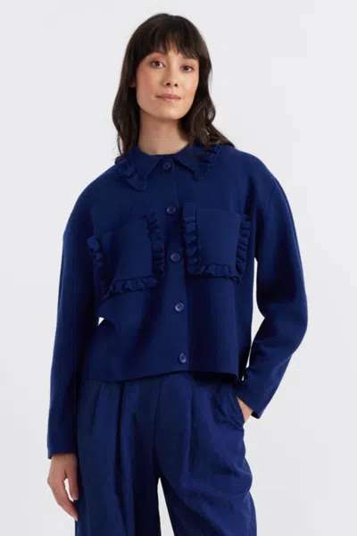 Chinti & Parker Sea Breeze Jacket In Blue