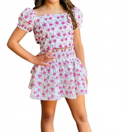 Summer Loving Girl's Coco Skirt In Pink
