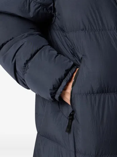 Stone Island Garment Dyed Crinkle Reps Ny Recycled Nylon Short Parka In Blue