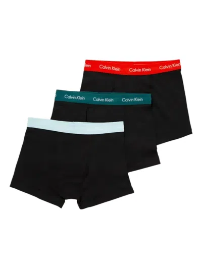 Calvin Klein Logo-waistband Boxers (pack Of Three) In Black