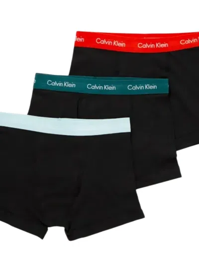 Calvin Klein Logo-waistband Boxers (pack Of Three) In Black