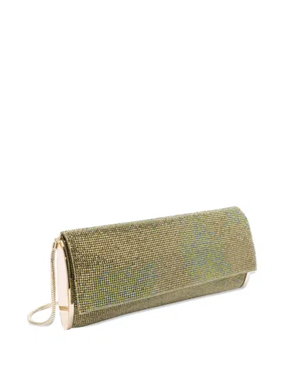 Benedetta Bruzziches Chain Strap Rectangular Shoulder Bag With Rhinestone Embellishment