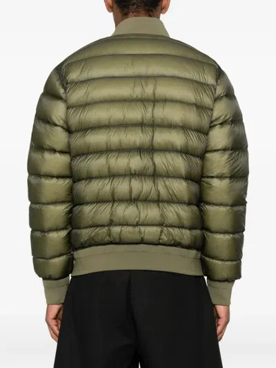 C.p. Company D.d. Shell Padded Bomber Jacket In Green