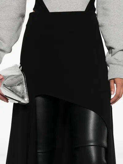 Mugler Asymmetric High-low Skirt