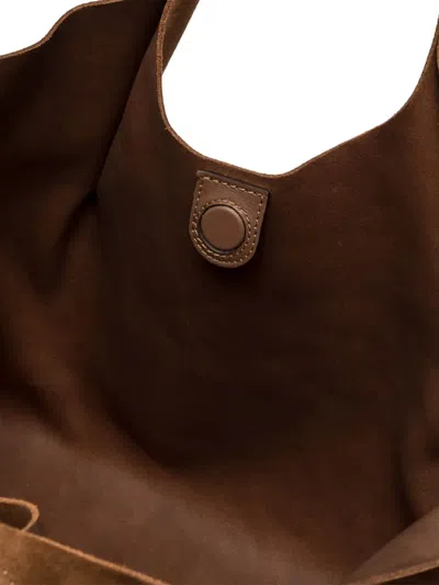 Gianni Chiarini Dua Suede Leather Shoulder Bag In Brown