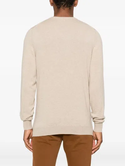 Fedeli V-neck Sweater In Neutral