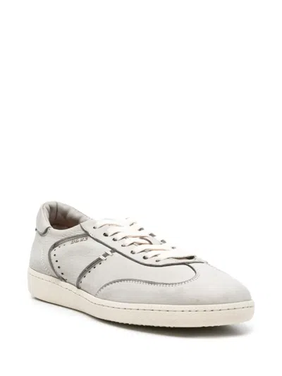 穿孔细节系带拖鞋