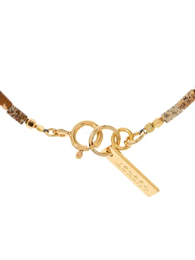 Isabel Marant Stone-bead Charm-detail Bracelet In Neutral