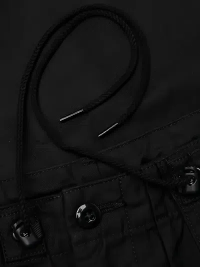 Needles Drawstring Cargo Trousers In Black
