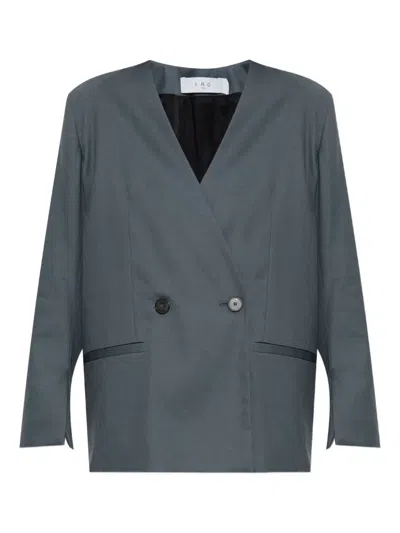 Iro Sabrine Double-breasted Blazer In Gray