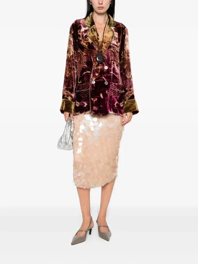 Pierre-louis Mascia Pierre Louis Mascia Double-breasted Jacket In Multi