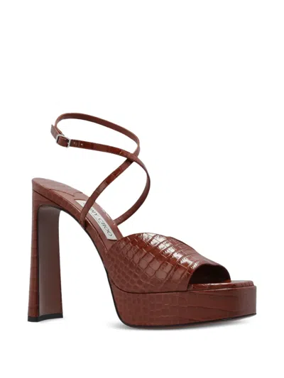 Jimmy Choo 125mm Karli Ankle-strap Heeled Sandals