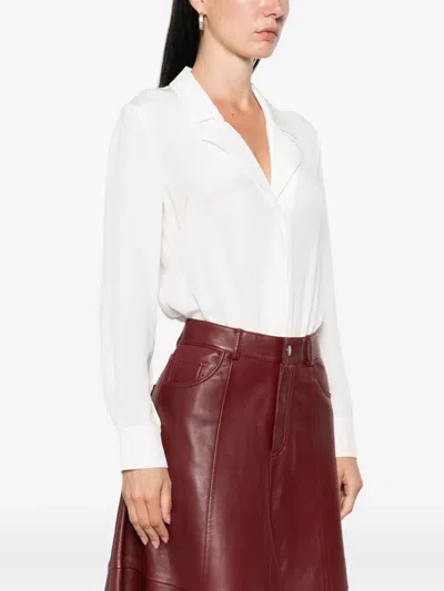 Roland Mouret Long-sleeve Bodysuit In White
