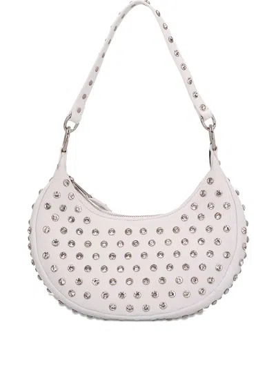Retroféte Maybelle Crystal-embellished Shoulder Bag In White