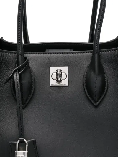 Ermanno Scervino Maggie Turn-lock Leather Tote Bag