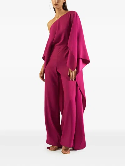 Taller Marmo Jerry One-shoulder Cape Jumpsuit