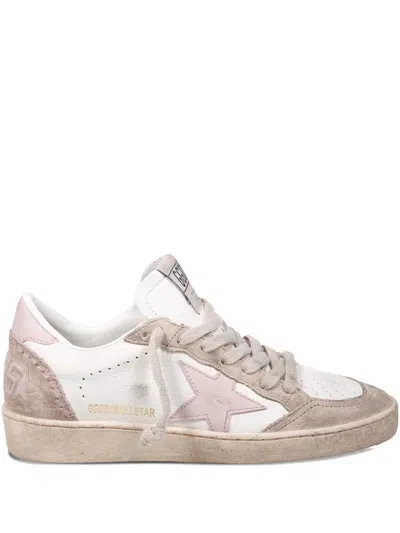Golden Goose Ballstar Nappa Upper Suede Toe And Spur Leather Star And Heel In Brown