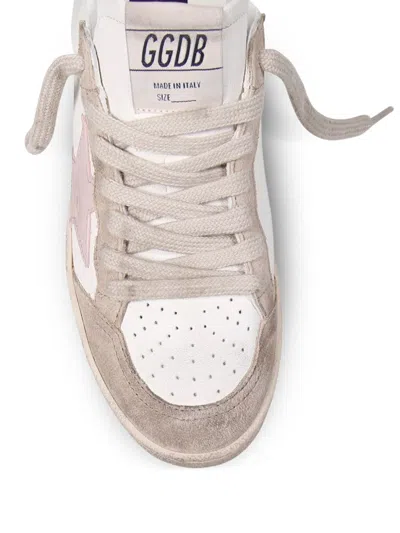 Golden Goose Ballstar Nappa Upper Suede Toe And Spur Leather Star And Heel In Brown