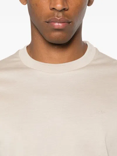 Paul & Shark Crew-neck Cotton T-shirt In Pink