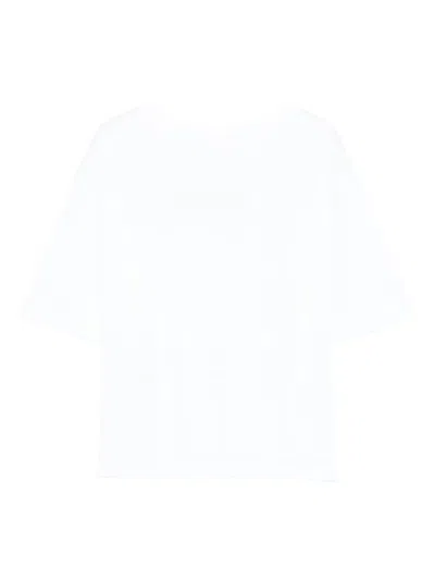 Stella Mccartney Logo-embroidered Cotton T-shirt In White