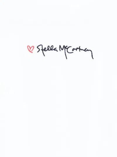 Stella Mccartney Logo-embroidered Cotton T-shirt In White