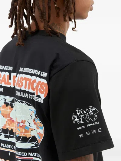 Space Available Radical Plastic T-shirt In Black