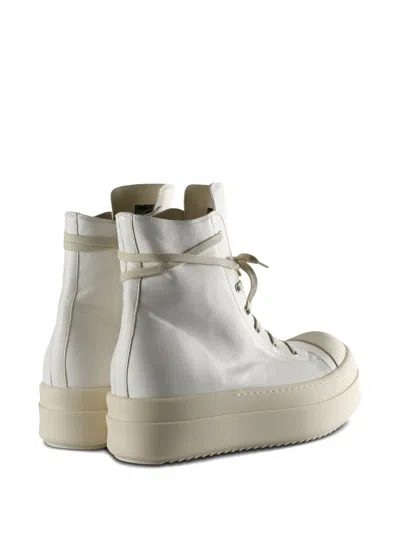 Rick Owens Mega Bumper Platform High-top Sneakers In Neutral