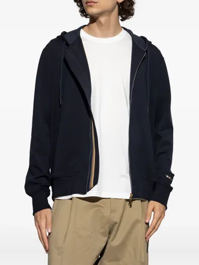 Paul Smith Zip-up Hoodie In Blue