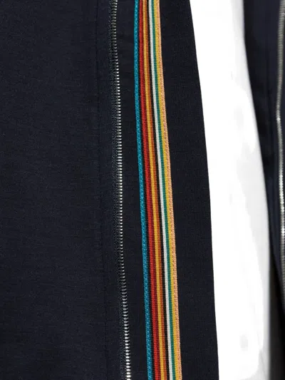 Paul Smith Zip-up Hoodie In Blue