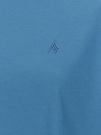 Attico Maxi Shoulder Strap T-shirt Light Blue