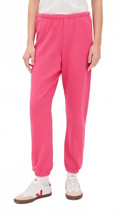 Perfectwhitetee French Terry Sweatpants In Pink Bloom In Pink
