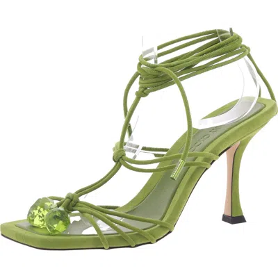 Jimmy Choo Jemma 90 Womens Embellished Suede Heels