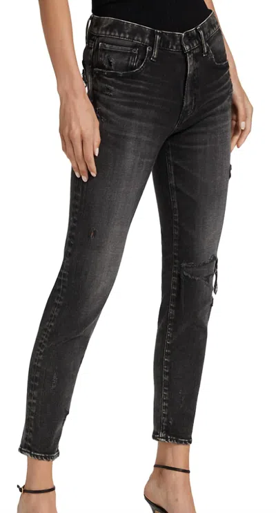 Moussy Checotah Skinny Jean In Black In Black