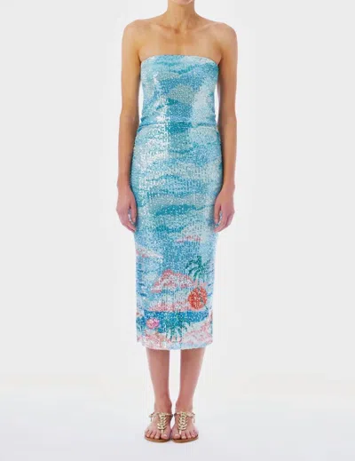 Le Superbe Ocean Front Walk Tube Dress Ocean Front Walk In Blue